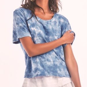 LoveShackFancy Sky Blue Short Sleeve Tee